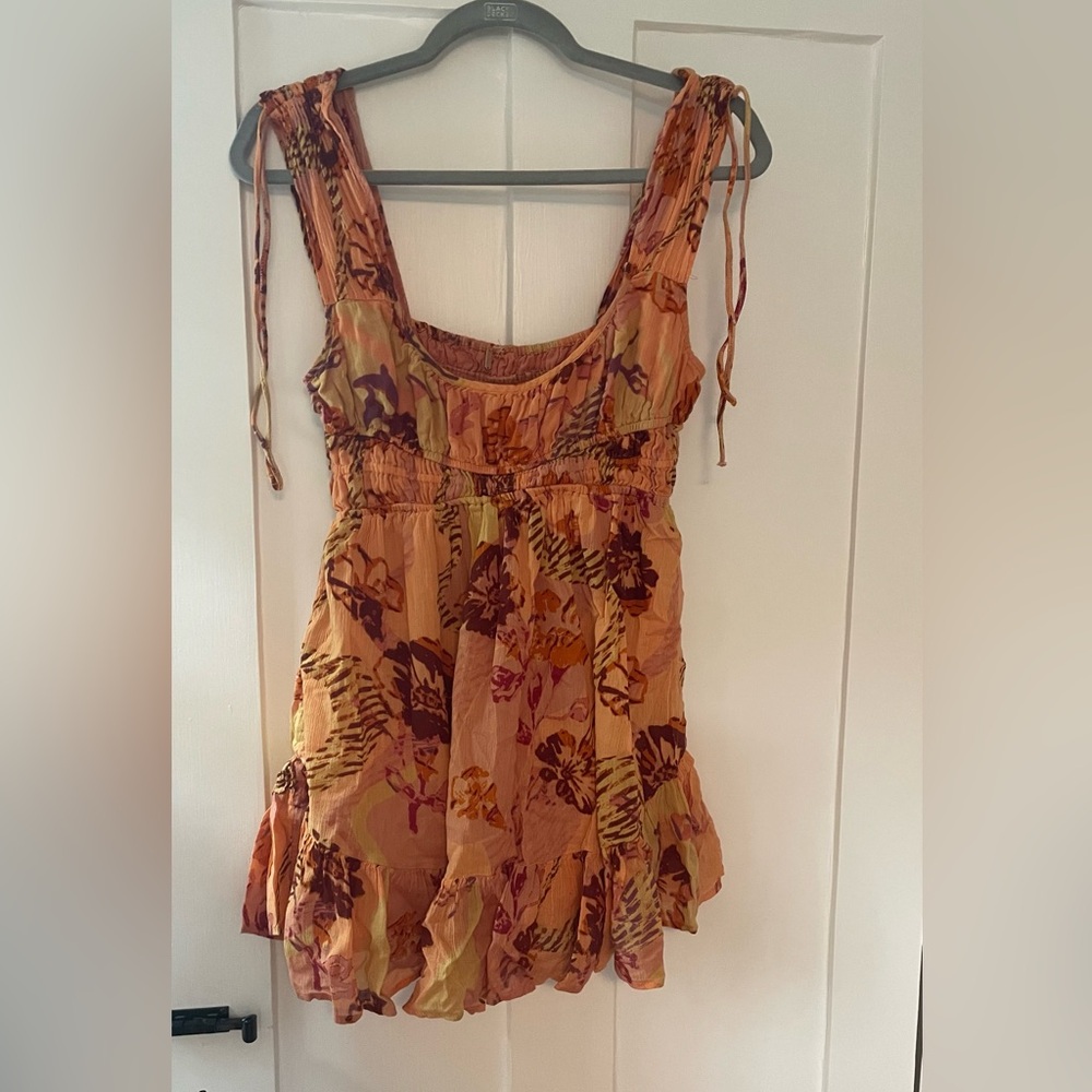 Orange free people dress! Size small. Super cute, just too short on me!
